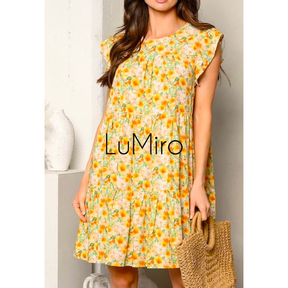 Brunch with Lulu Floral Tiered Babydoll Dress